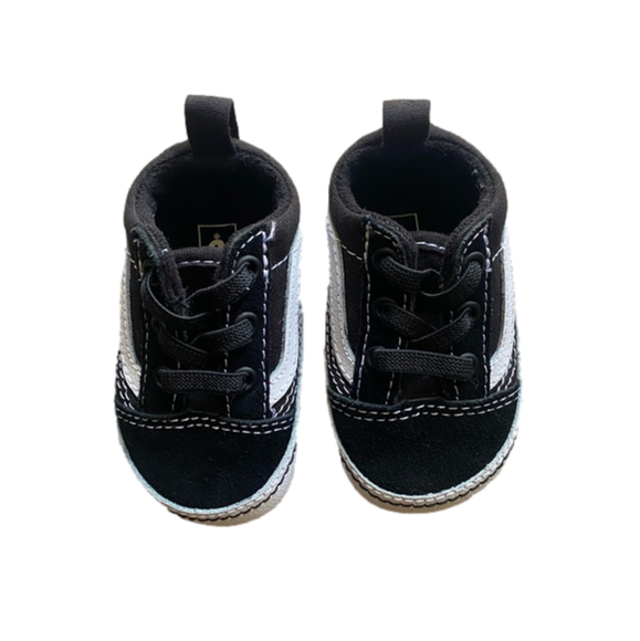 Vans Old Skool Crib shoes black and white Infant Size 2 - Picture 6 of 6